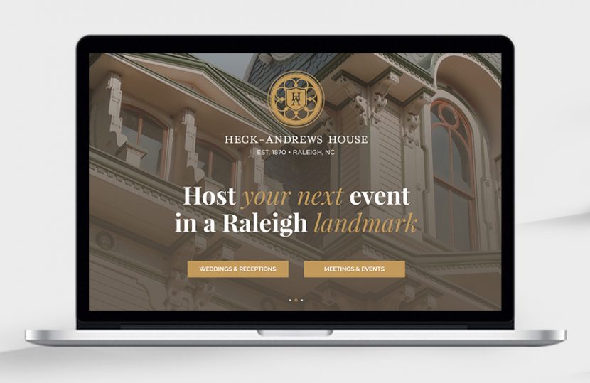 Heck-Andrews House, Raleigh NC | Resposive website design and development by Frankie's Folio